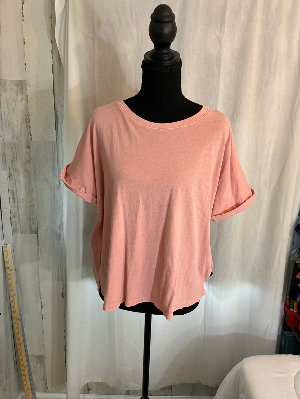 GAP Soft Rose Short Sleeve Crewneck Top